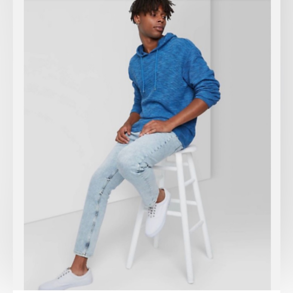 Original Use Men's Slim Taper Fit Jeans Light Wash NWT